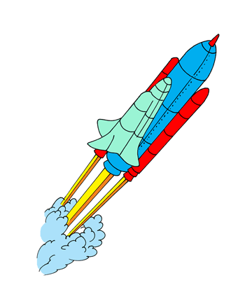 Space Shuttle Coloring Pages