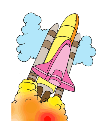 Spaceship Shuttle Coloring Pages