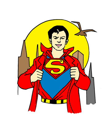 Superman Cartoon Coloring Pages