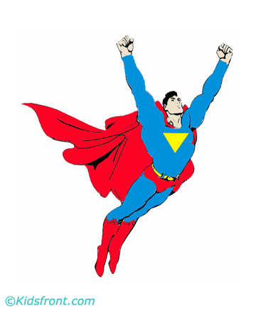 Superman Superhero Coloring Pages