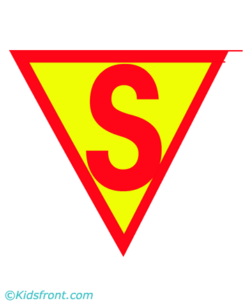 Superman Symbol Coloring Pages