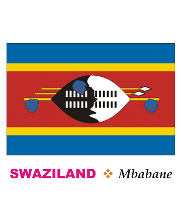 Swaziland Flag Coloring Pages