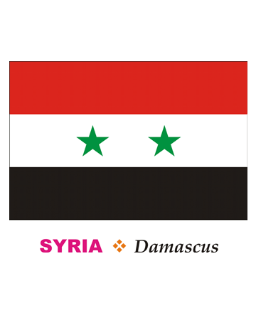 Syria Flag Coloring Pages
