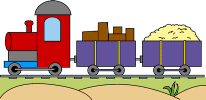 Goods Train Coloring Pages