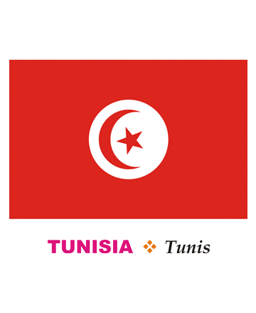 Tunisia Flag Coloring Pages