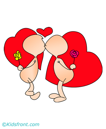 Happy Valentine Day Coloring Pages