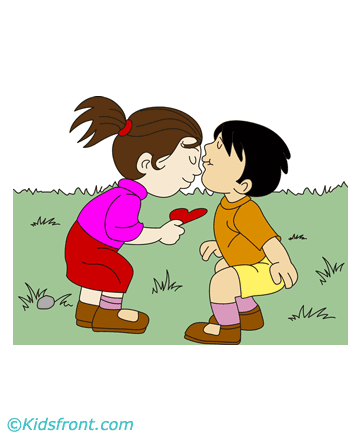 Valentine Day Gift Coloring Pages