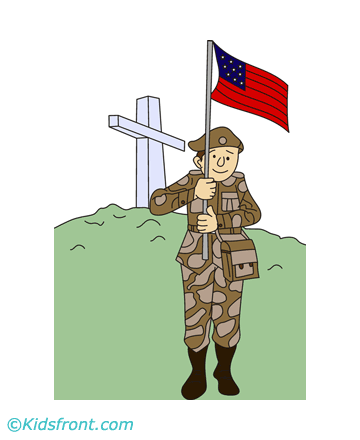 Veterans Day Flag Coloring Pages