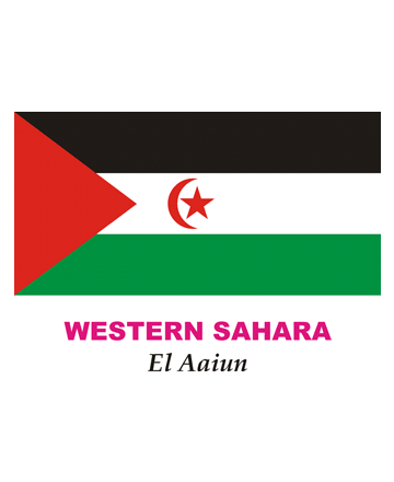 Western Sahara Flag Coloring Pages