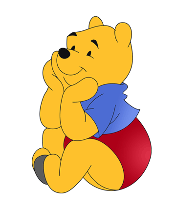 Winnie The Pooh In Think Mode Coloring Pages