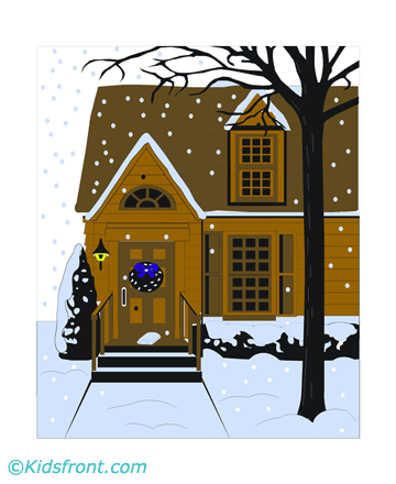 Winter Snow Coloring Pages