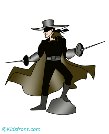 Fighter Zorro Coloring Pages