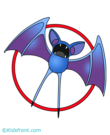 Zubat Coloring Pages