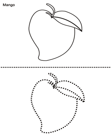 Mango printable coloring pages