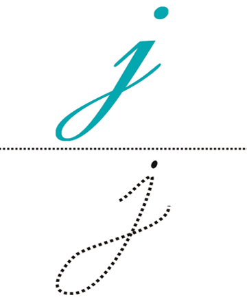 Cursive Alphabet J Sheet