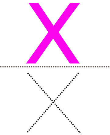 Small Alphabet X Sheet