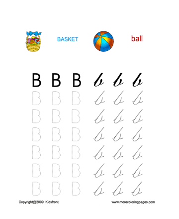 Letter B Worksheet Sheet