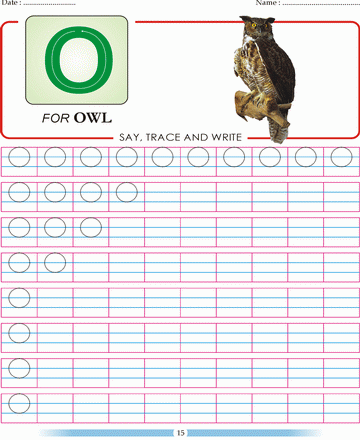 Block Letter O Sheet