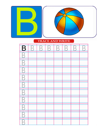 Capital Letter B Sheet