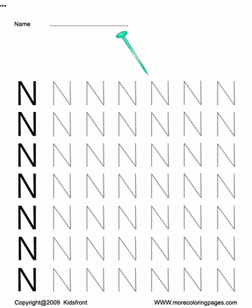 Capital Letter Dot To Dots N Sheet