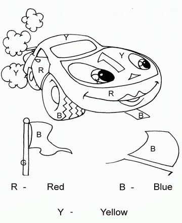 Drawing Dot To Dots Car Sheet