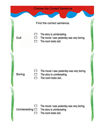 Correct Sentences 13 Sheet