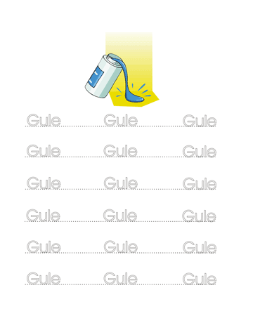 Glue Word Worksheet Sheet
