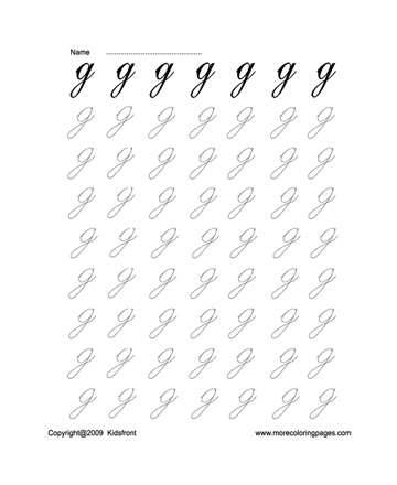 Letter G Worksheet Sheet