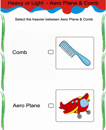 Select Heavier Option 1 Sheet