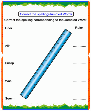 Jumbled Words 40 Sheet