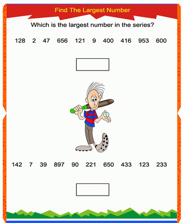 Largest Number 9 Sheet