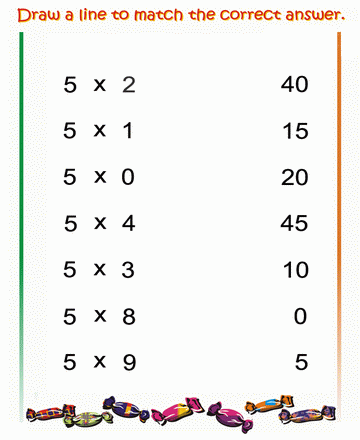 Matching Number 34 Sheet