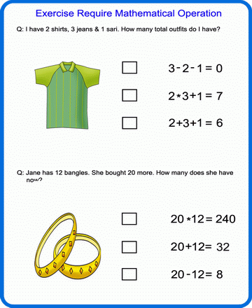 Mathematical Operation 16 Sheet