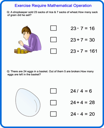 Mathematical Operation 20 Sheet