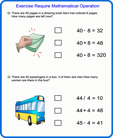 Mathematical Operation 23 Sheet