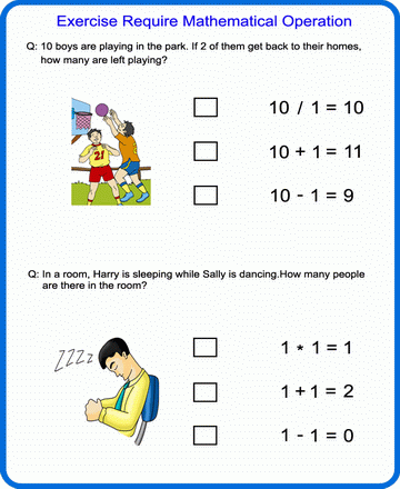 Mathematical Operation 5 Sheet