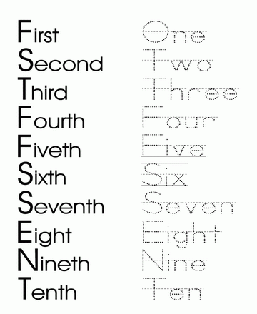 Number Writing Dot To Dots First Sheet