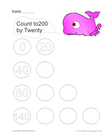 Number Game 20 Sheet