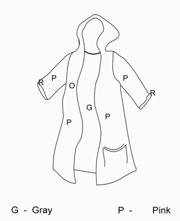 Drawing Dot To Dots Rain Coat Sheet