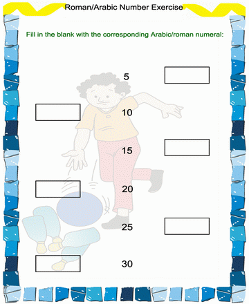 Roman Numbers 42 Sheet