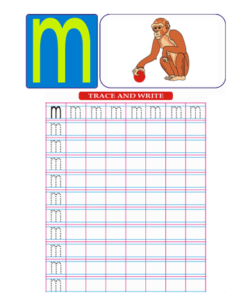 Small Letter M Sheet