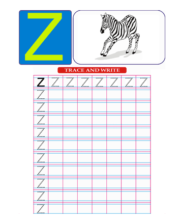 Small Letter Z Sheet