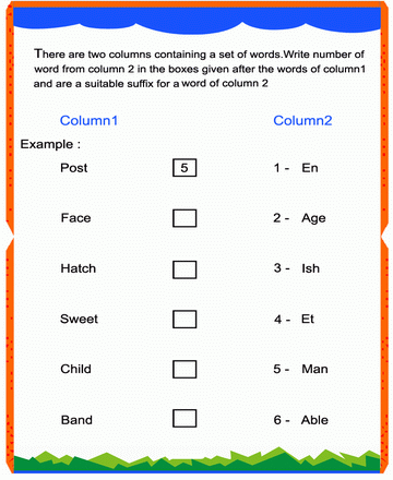 Suffix 10 Sheet