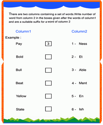 Suffix 18 Sheet