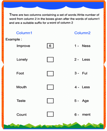 Suffix 21 Sheet