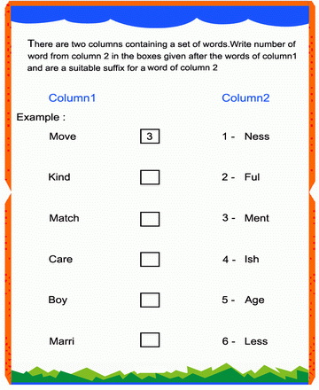 Suffix 3 Sheet