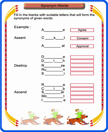 Synonyms 20 Sheet