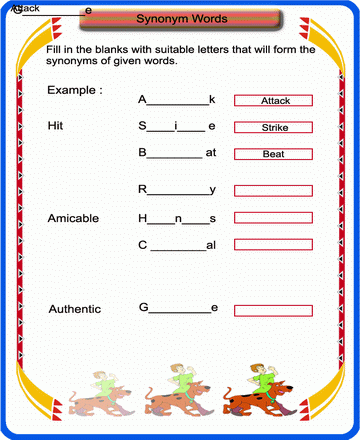 Synonyms 25 Sheet