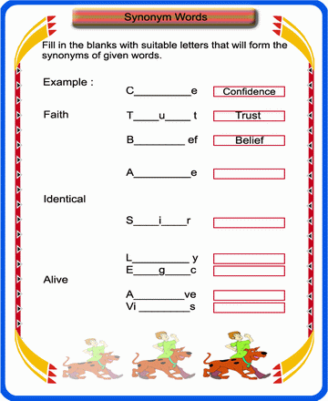 Synonyms 26 Sheet