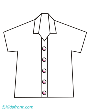 Shirt Coloring Pages Printable